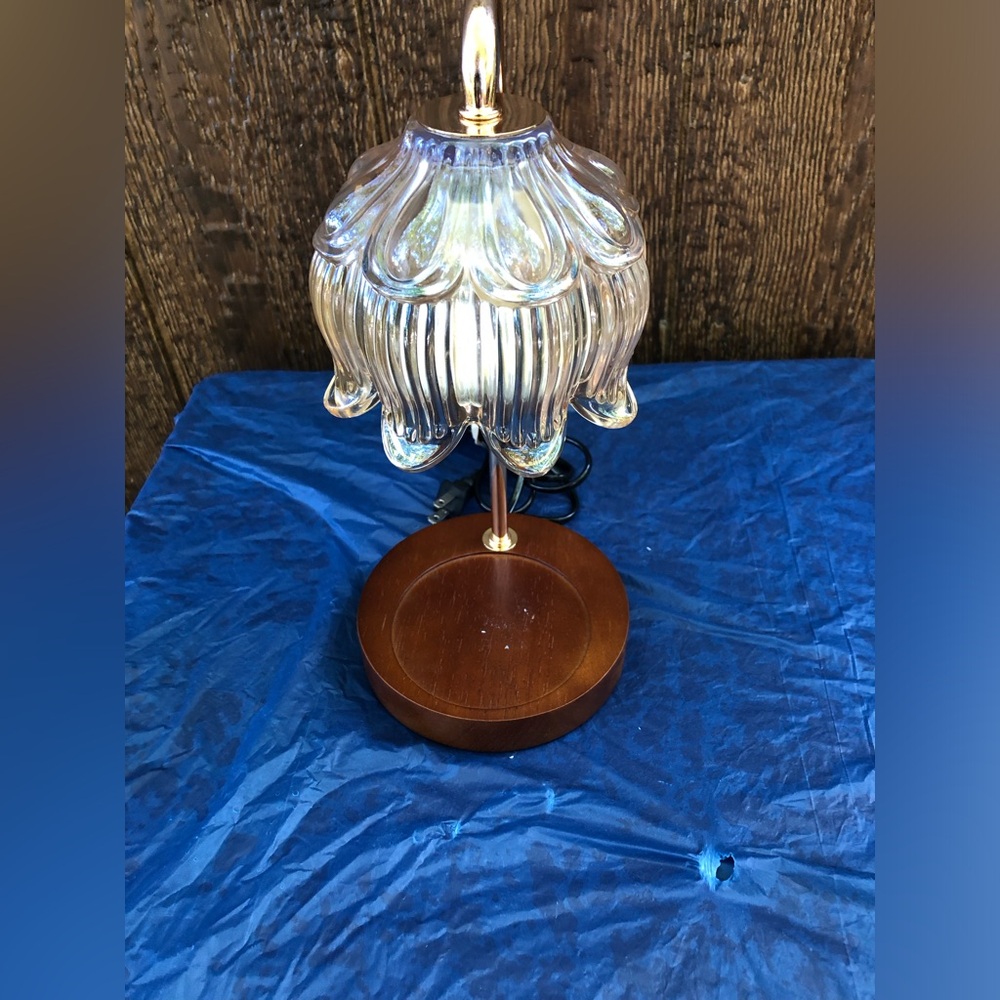 Ivey Glass Candle Warmer Lamp With Timer